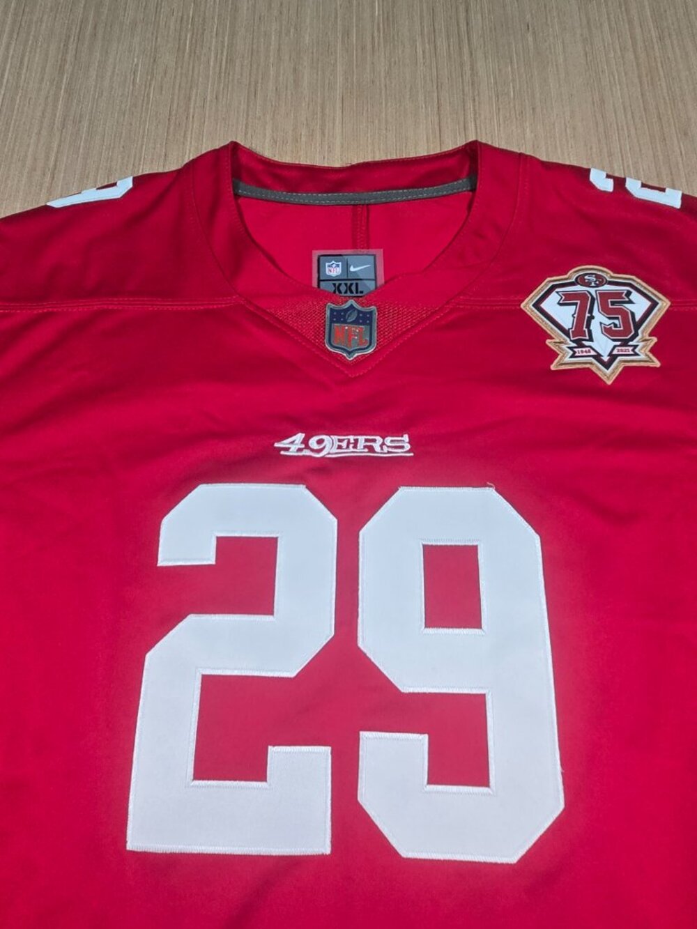 Nike On Field San Francisco 49ers Talanoa Hufanga #29 Jersey Men’s XXL Red NFL - Picture 4 of 10